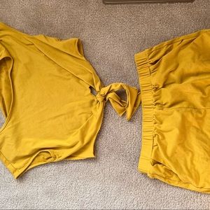 Mustard two piece set